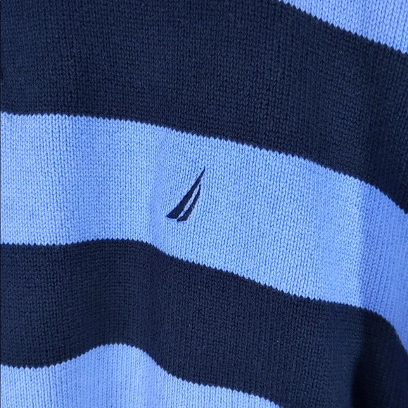 👯‍♀️Host Pick⚡️ Nautica Rugby Stripe Quarter Zip Sweater - Picture 5 of 9